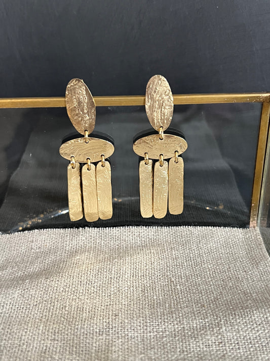 Boucles d'oreilles Pia dorées