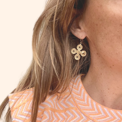 Boucles d'oreilles Cardinale dorées