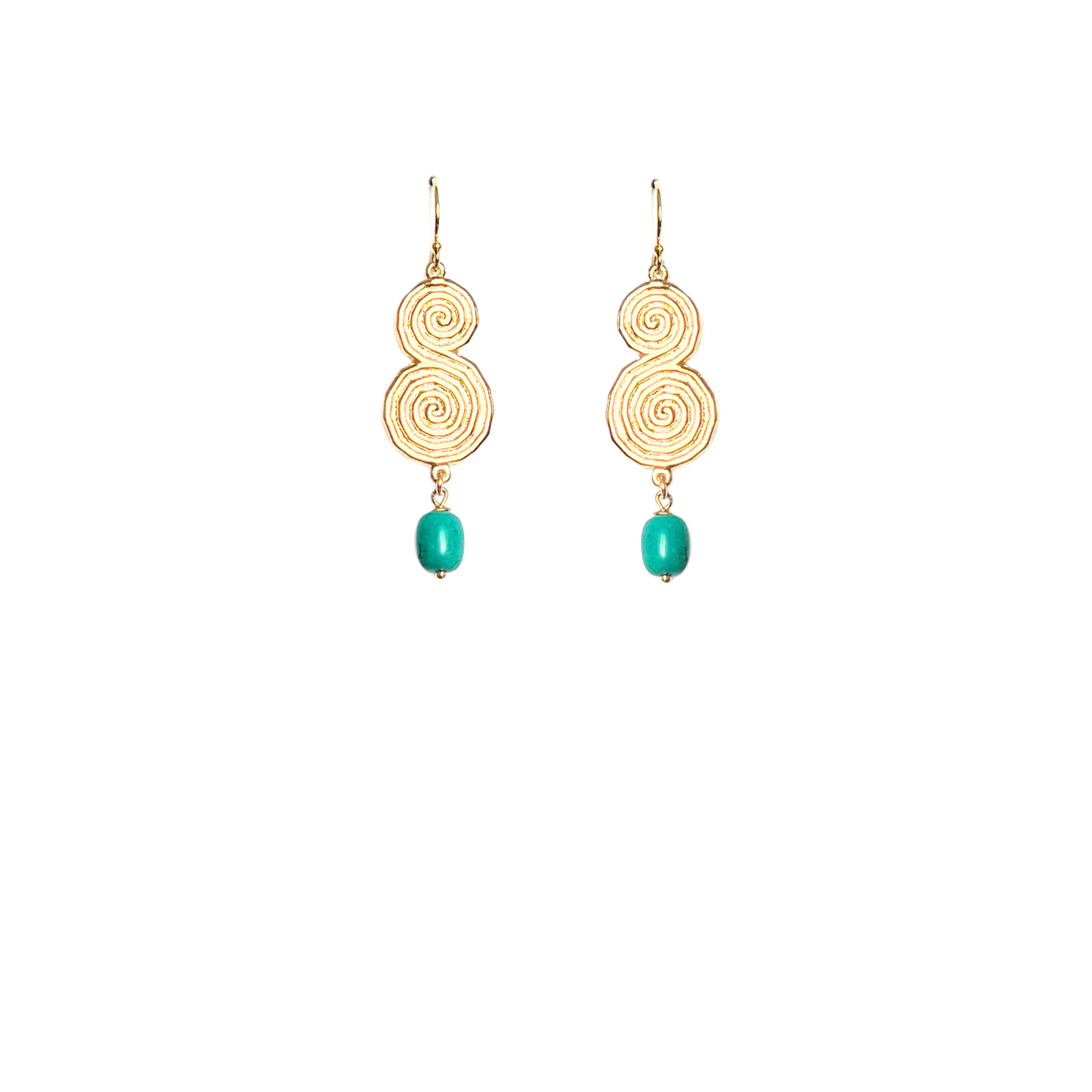 Boucles d'oreilles Toni turquoise