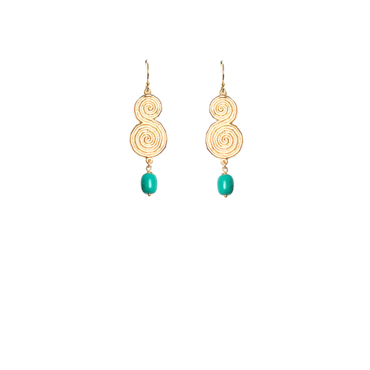 Boucles d'oreilles Toni turquoise