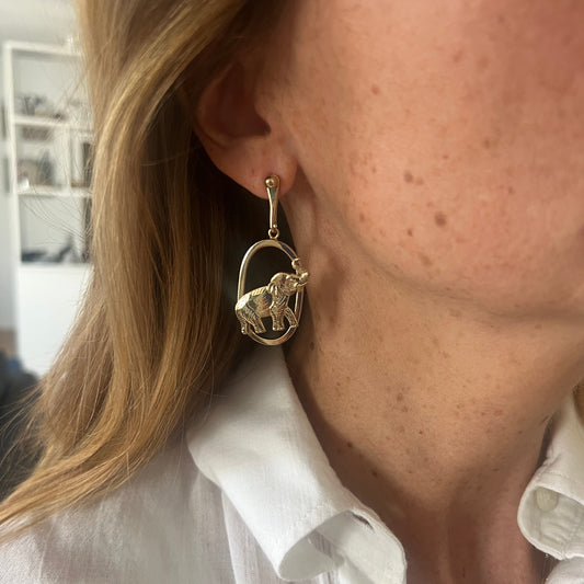 Boucles d'oreilles éléphant