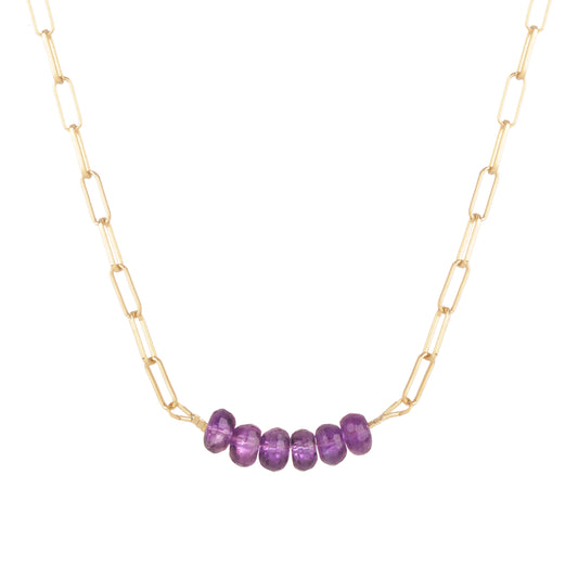 Collier Olivia améthyste