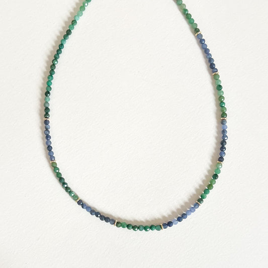 Collier Britany bleu vert