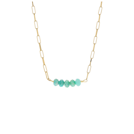 Collier Olivia amazonite