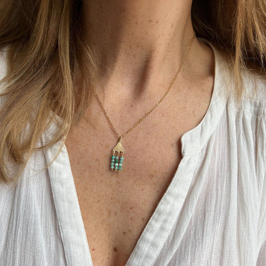 Collier Thea amazonite