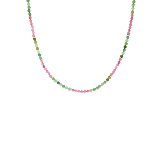 Collier fraise pistache
