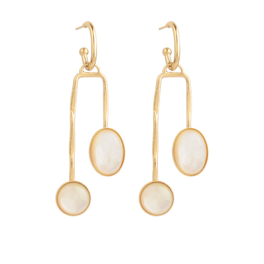 Boucles d'oreilles Mobile nacre