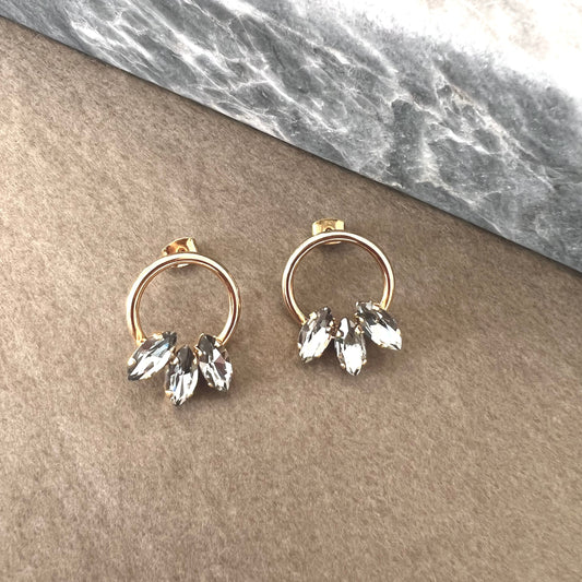 Boucles d'oreilles Tilda graphite