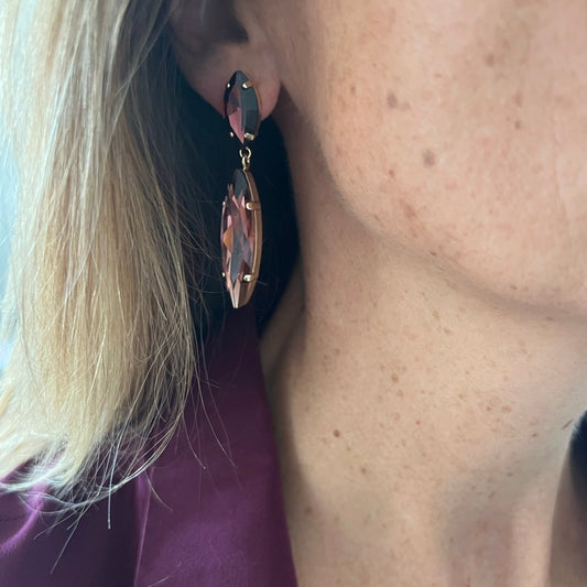 Boucles d'oreilles Daria lit de vin
