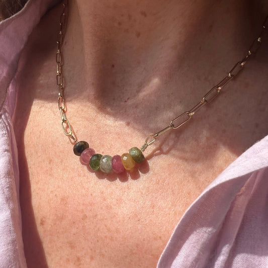 Collier Olivia tourmaline