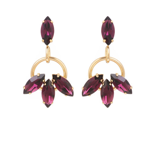 Boucles d'oreilles maxi Tilda graphite