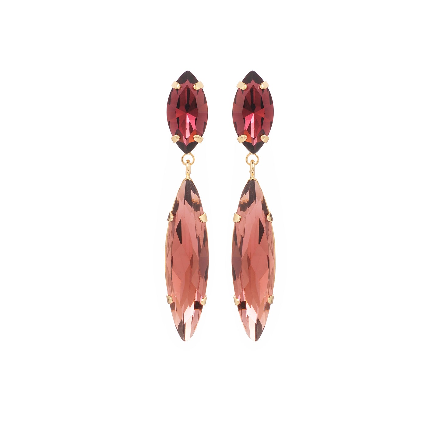 Boucles d'oreilles Daria lit de vin
