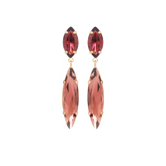 Boucles d'oreilles Daria lit de vin