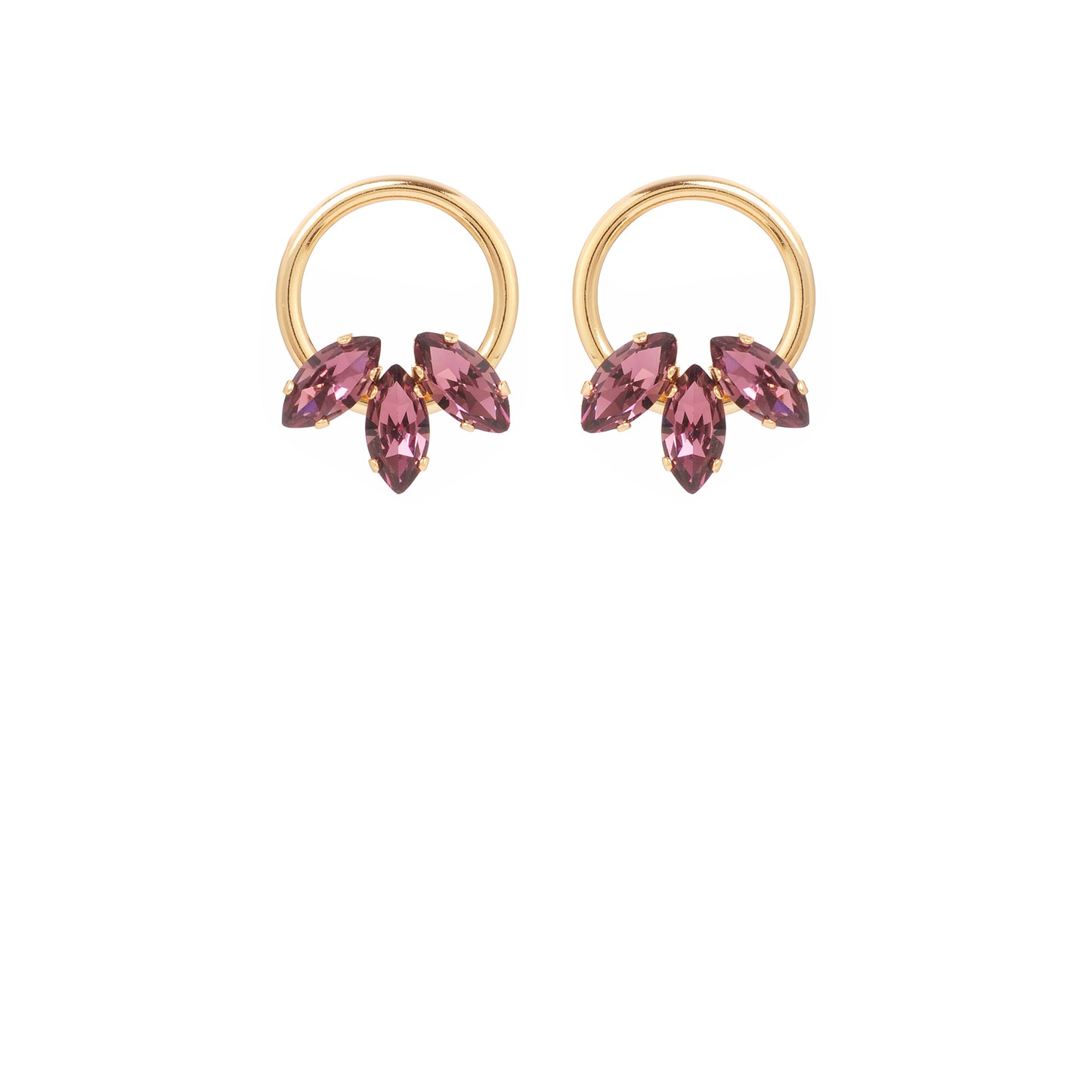 Boucles d'oreilles Tilda améthyste