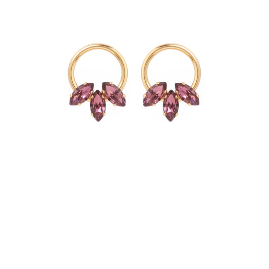 Boucles d'oreilles Tilda améthyste