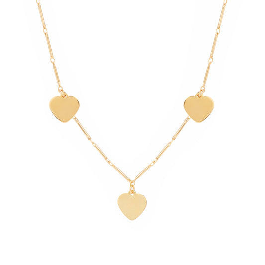 Collier love 3 coeurs