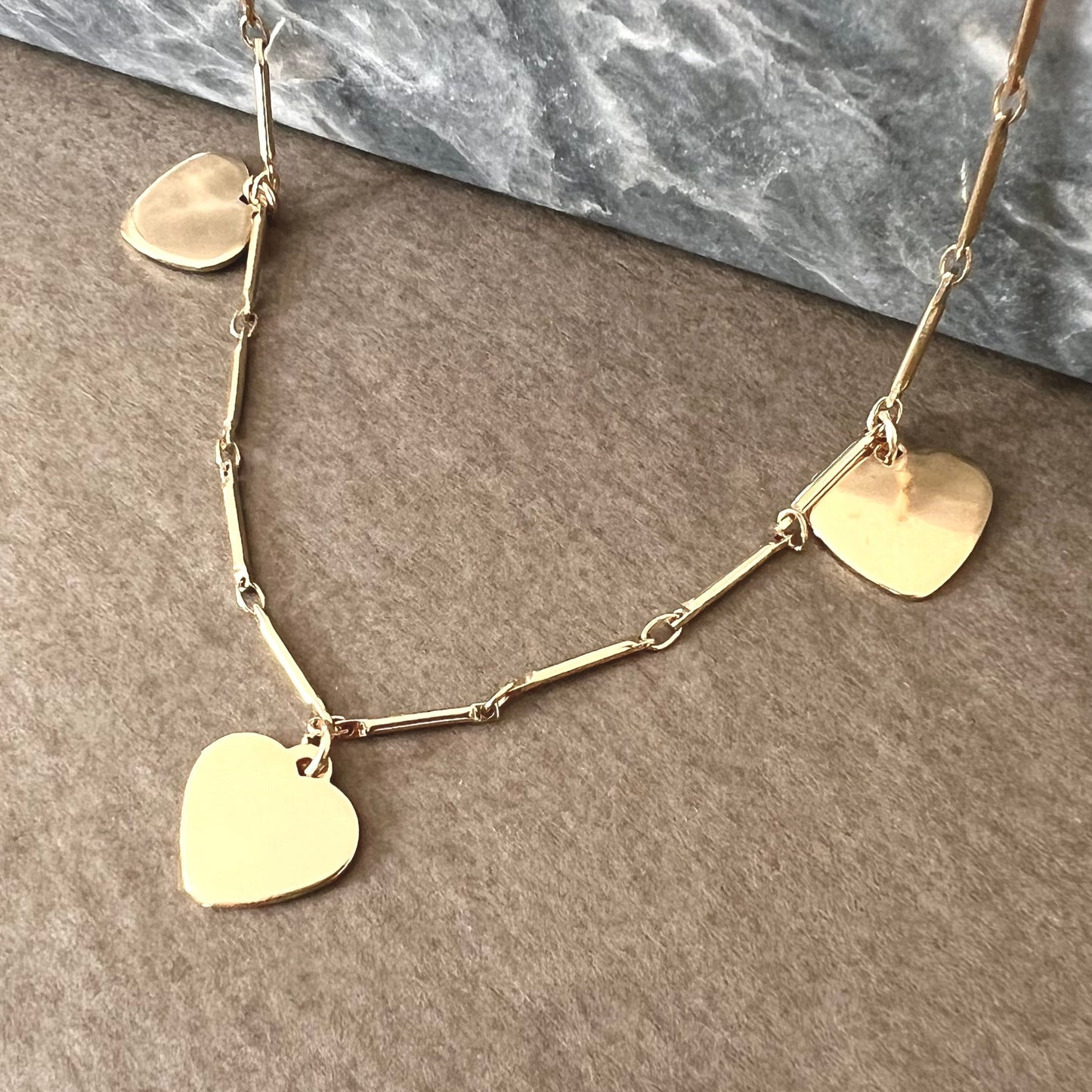 Collier love 3 coeurs