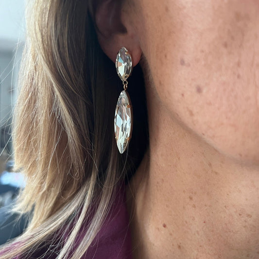 Boucles d'oreilles Daria cristal