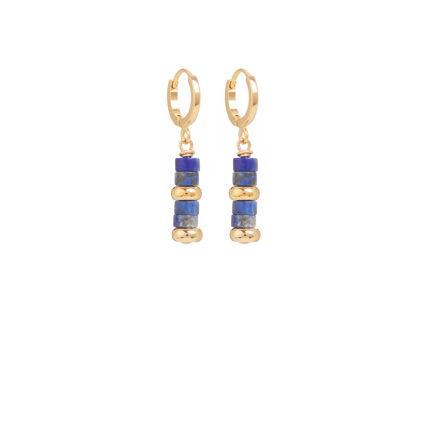 Mini créoles Yasmine lapis lazuli