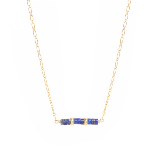 Collier Yasmine en lapis lazuli