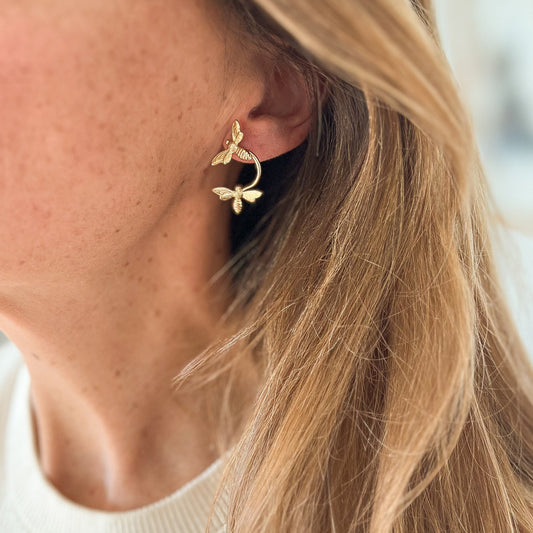 Boucles d'oreilles libellules