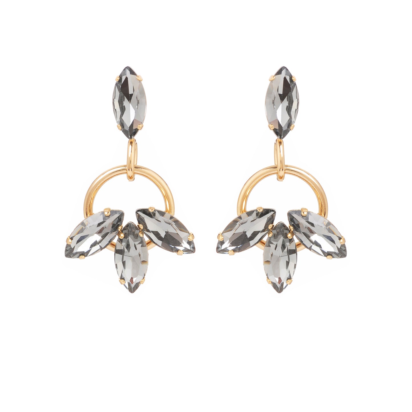 Boucles d'oreilles maxi Tilda bourgogne