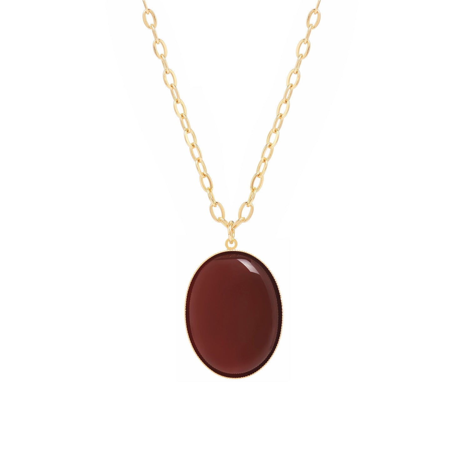 Sautoir Maxi Sophie cornaline rouge