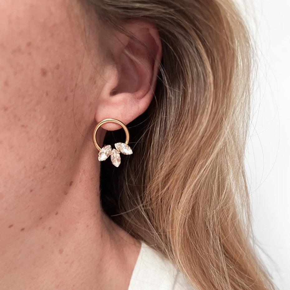 Boucles d'oreilles Tilda graphite