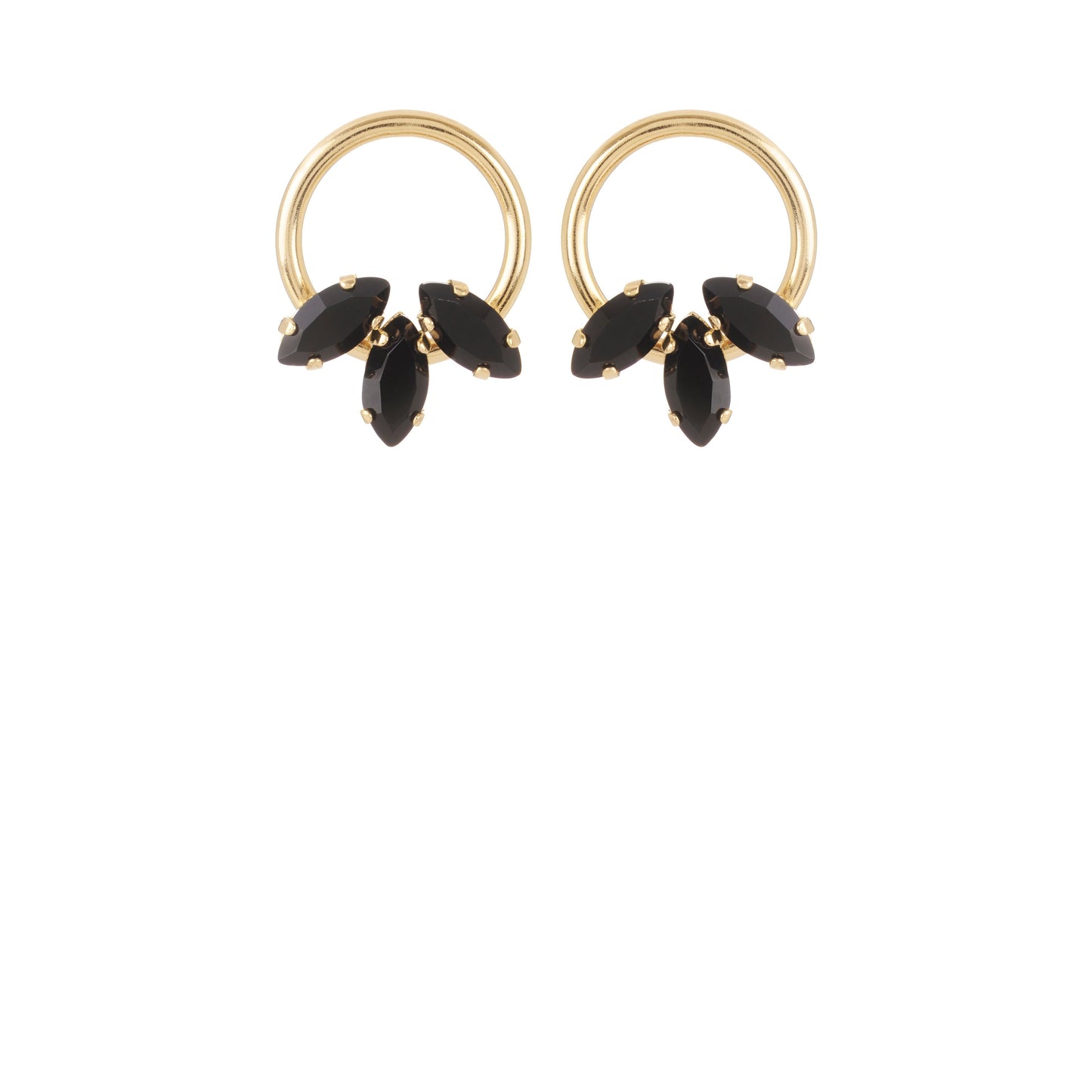 Boucles d'oreilles Tilda graphite