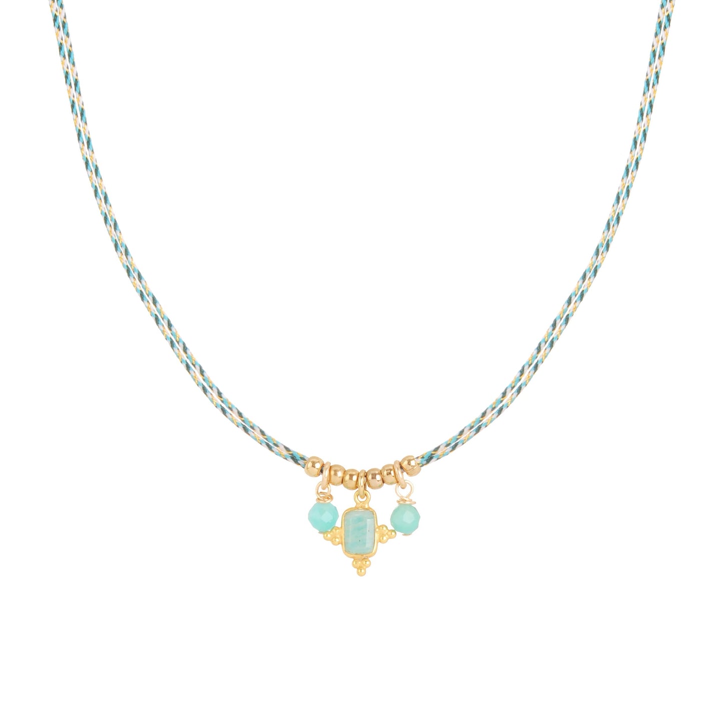 Collier Bindie sur fil noir