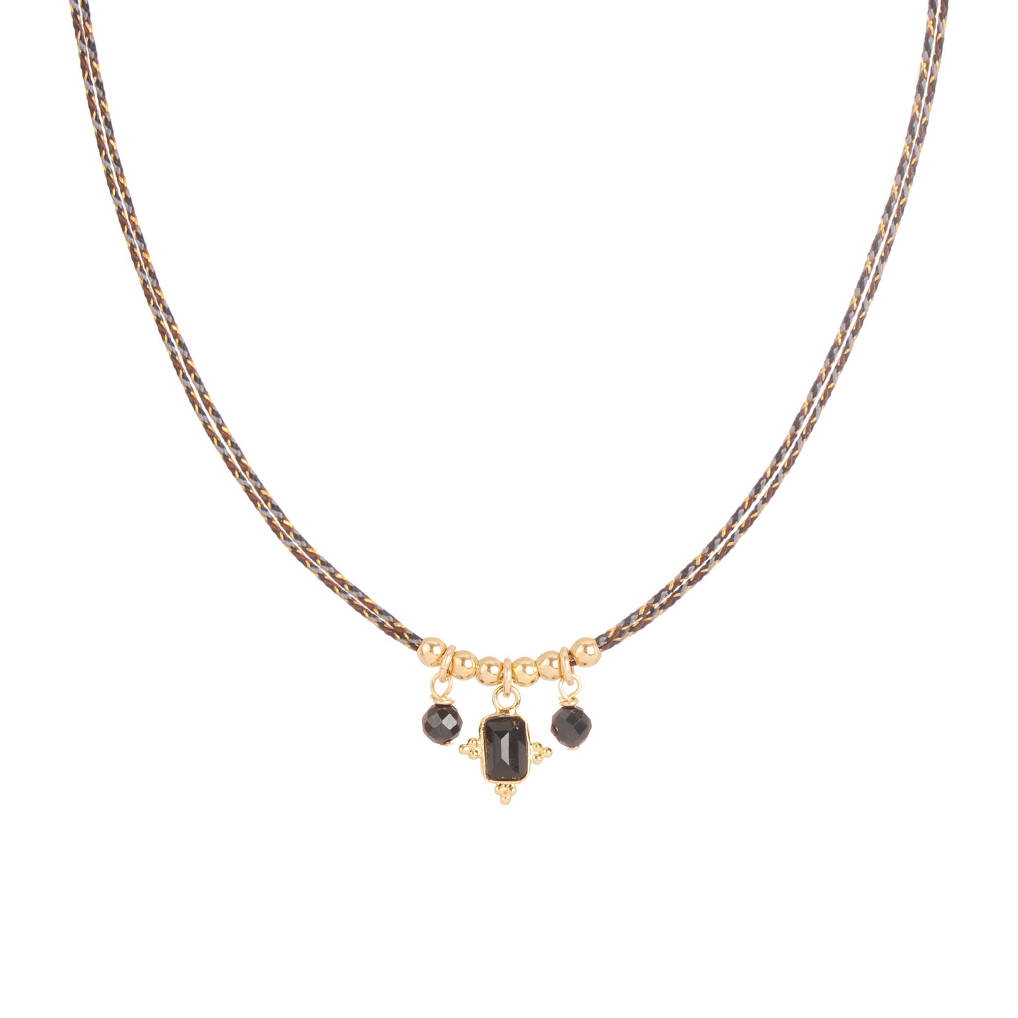 Collier Bindie sur fil rose