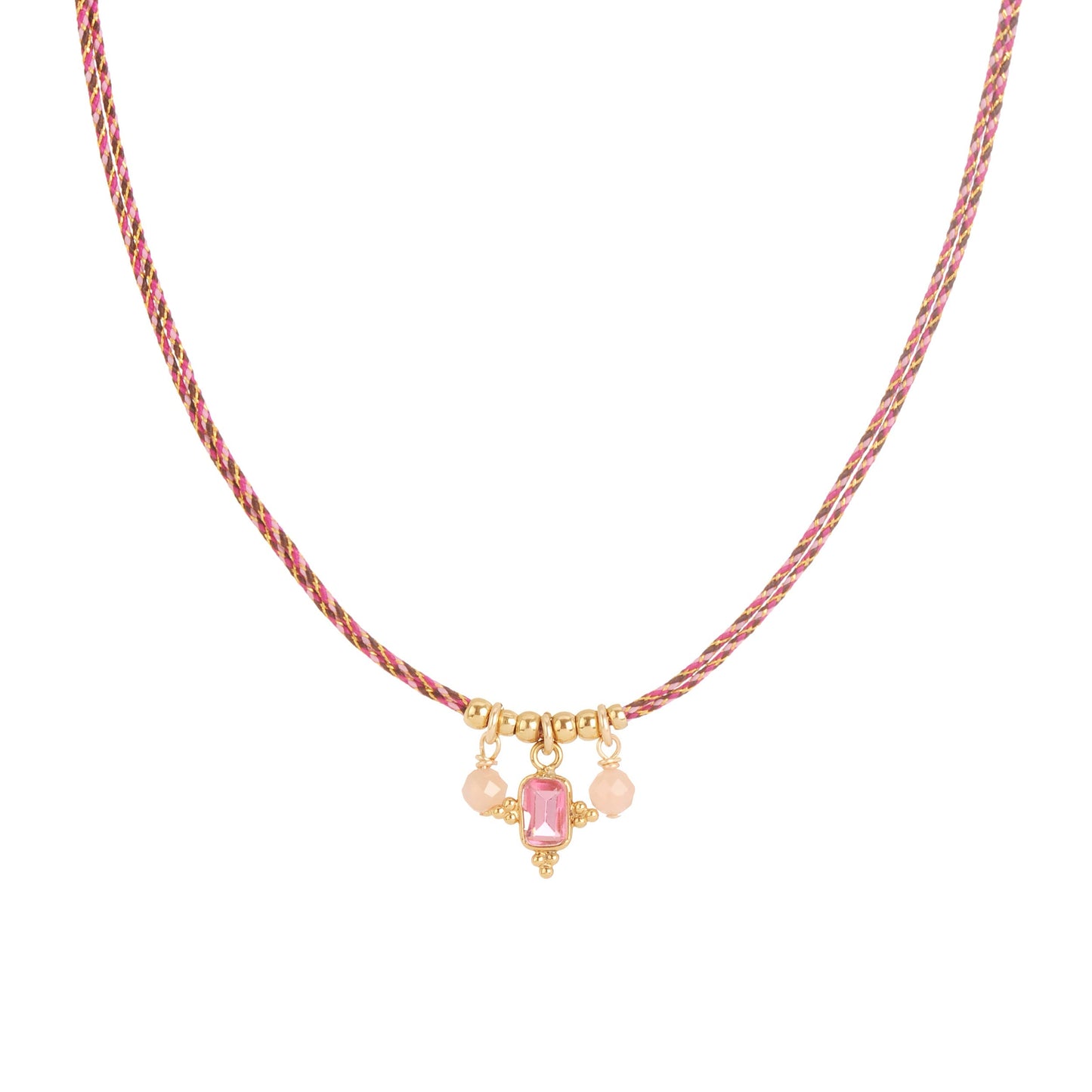 Collier Bindie sur fil noir