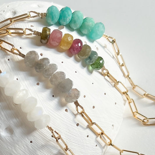 Collier Olivia quartz fumé