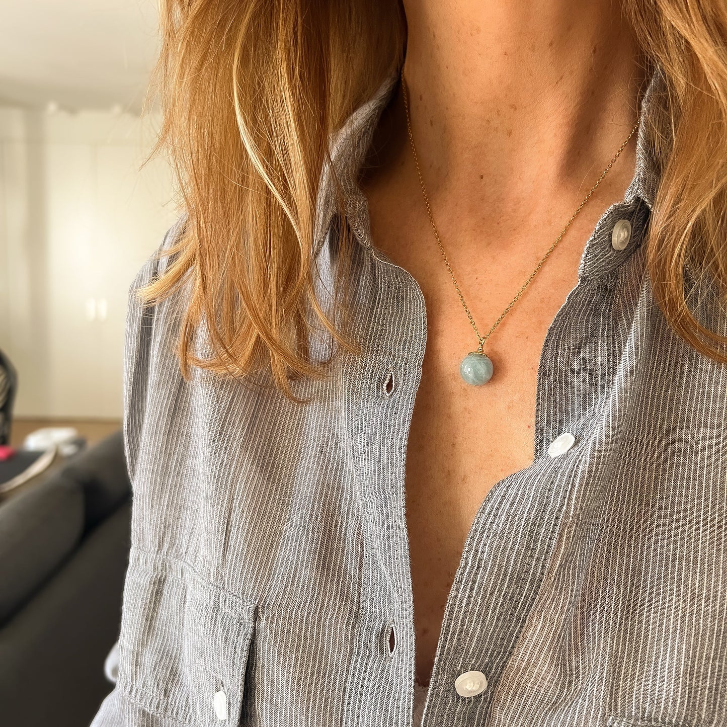 Collier Béryl bleu