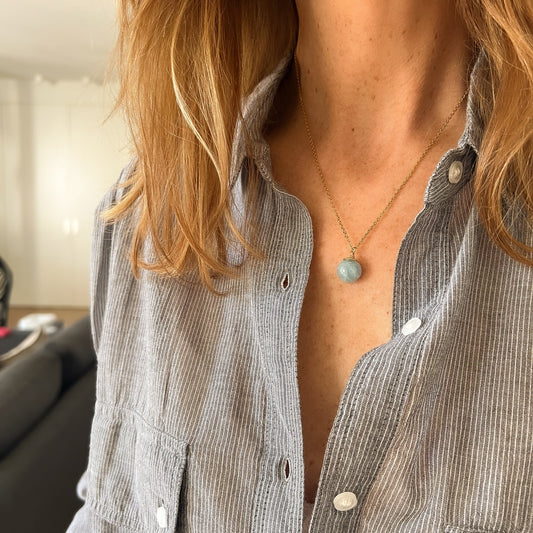 Collier Béryl bleu