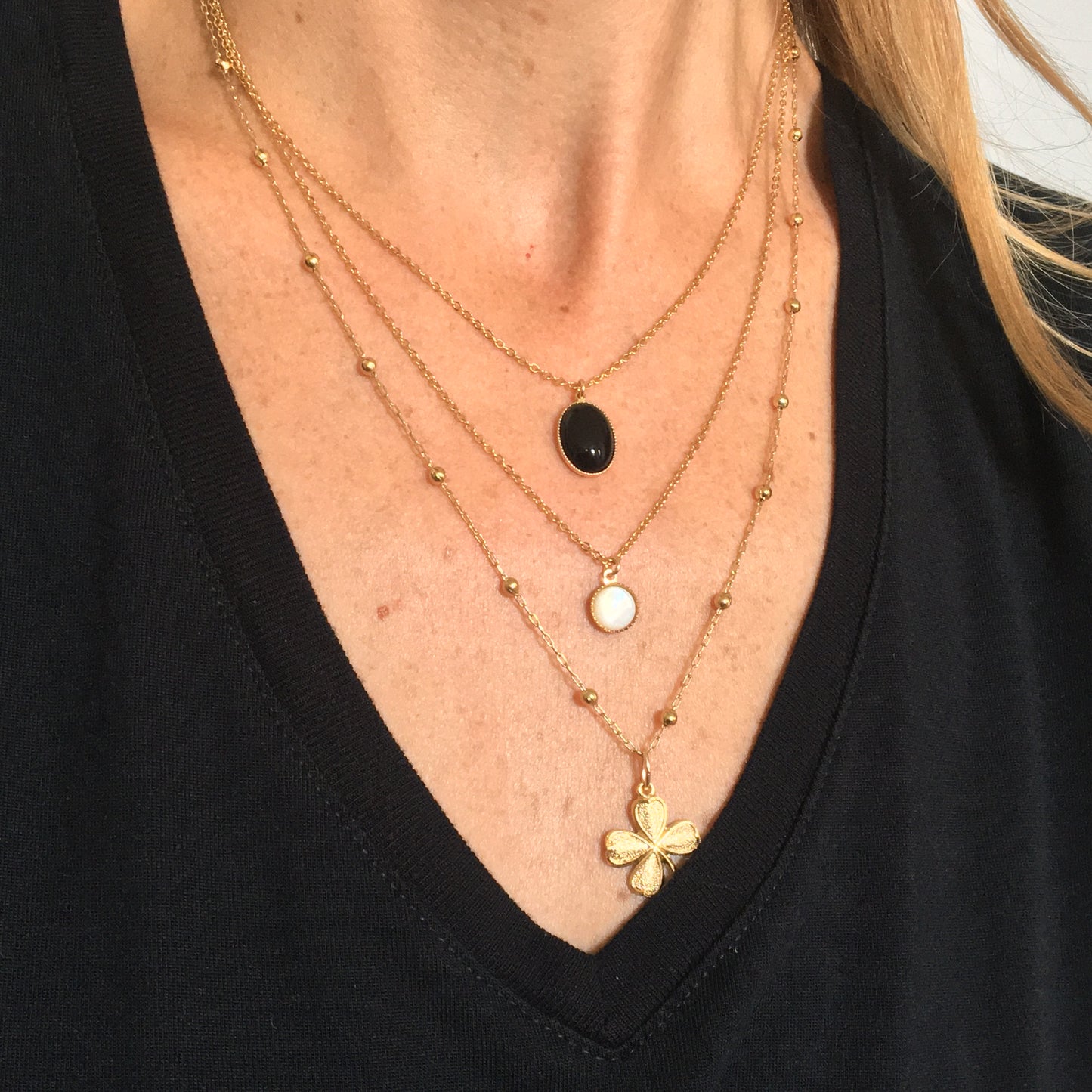 Collier Sophie - 5 pierres disponibles