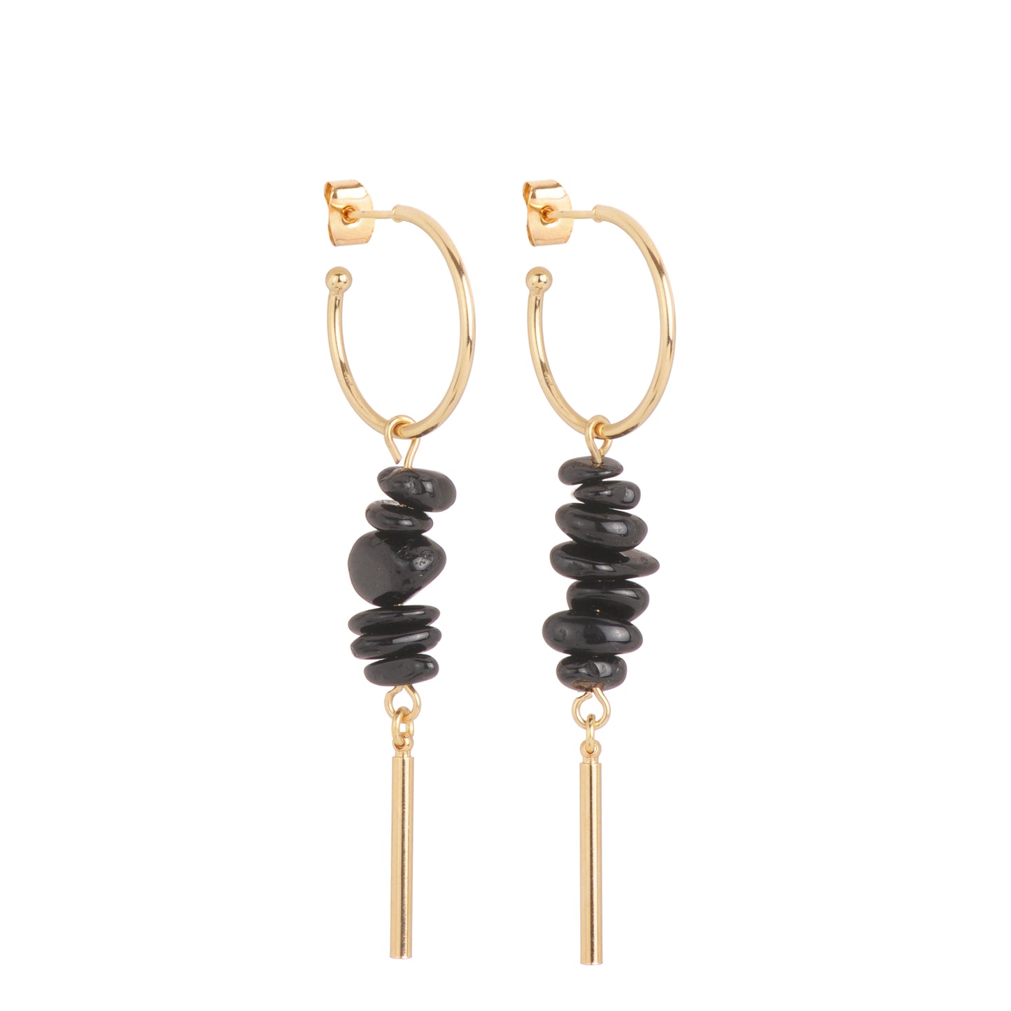 Boucles d'oreilles Calypso jaspe rouge