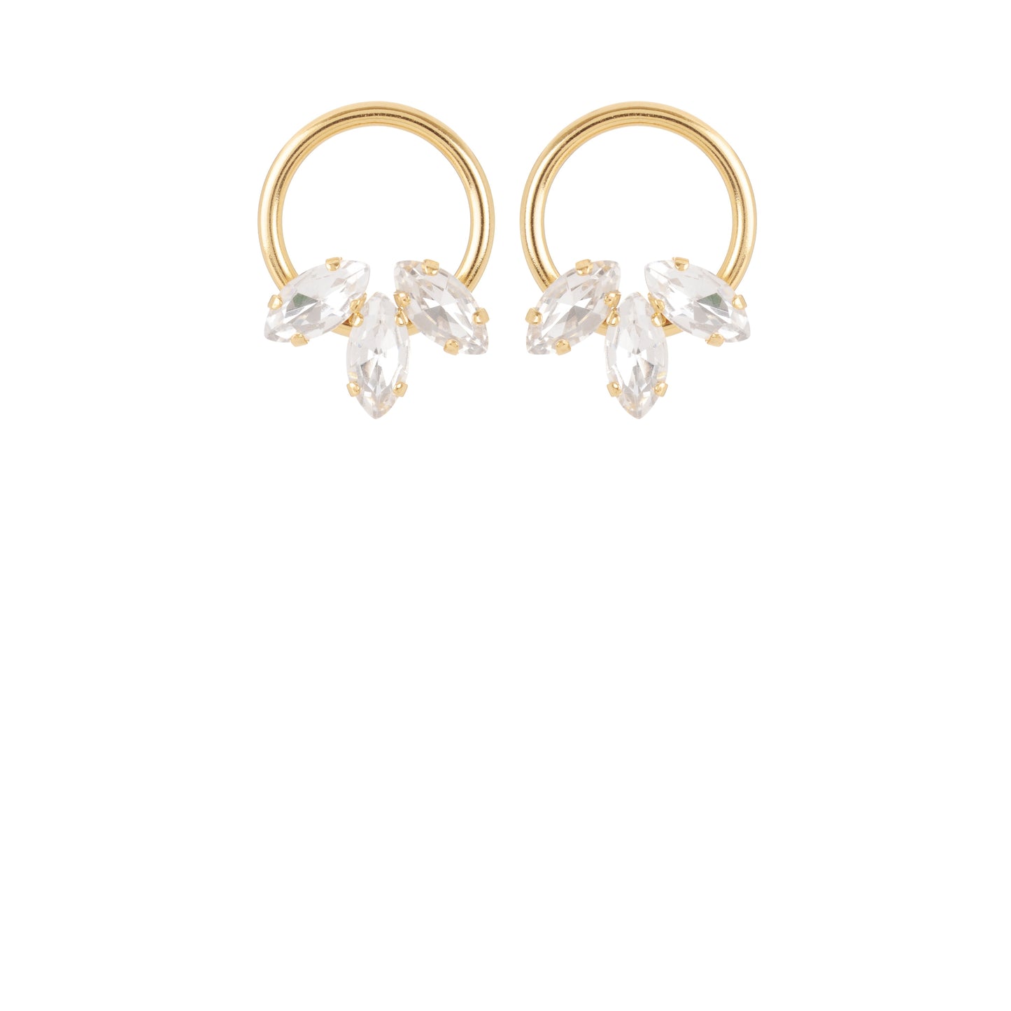 Boucles d'oreilles Tilda cristal noir