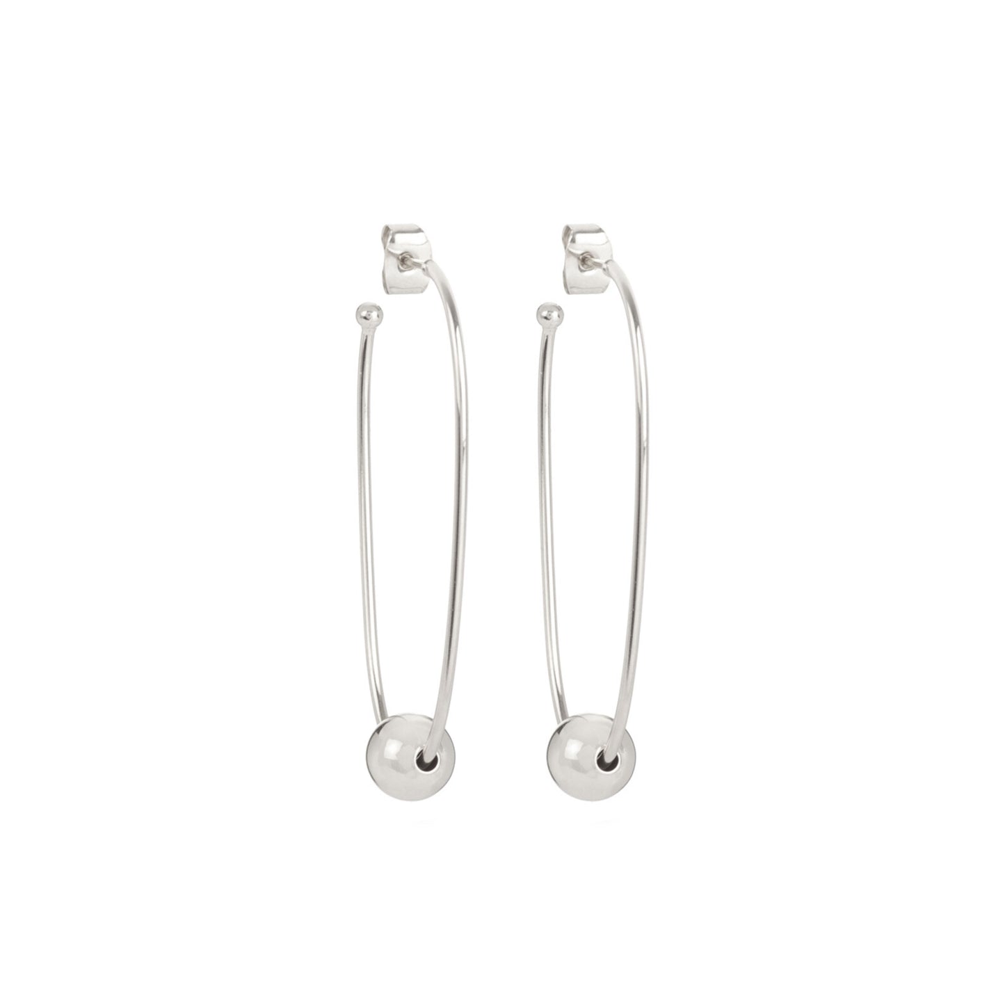Boucles d'oreilles Juliette argentées