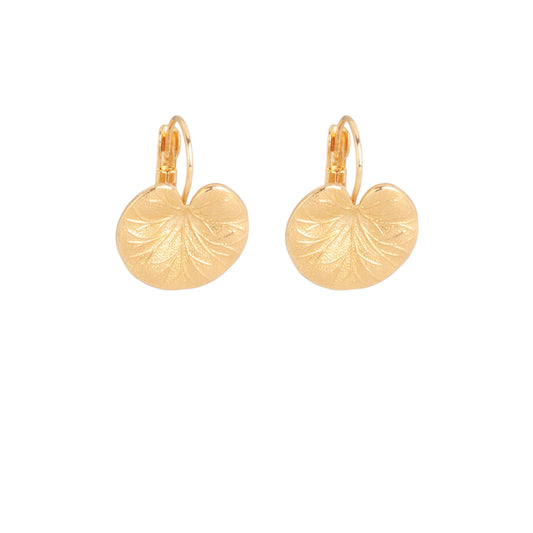 Boucles d'oreilles dormeuses nymphéa