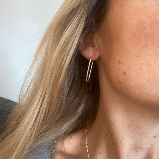 Boucles d'oreilles Paola argentées