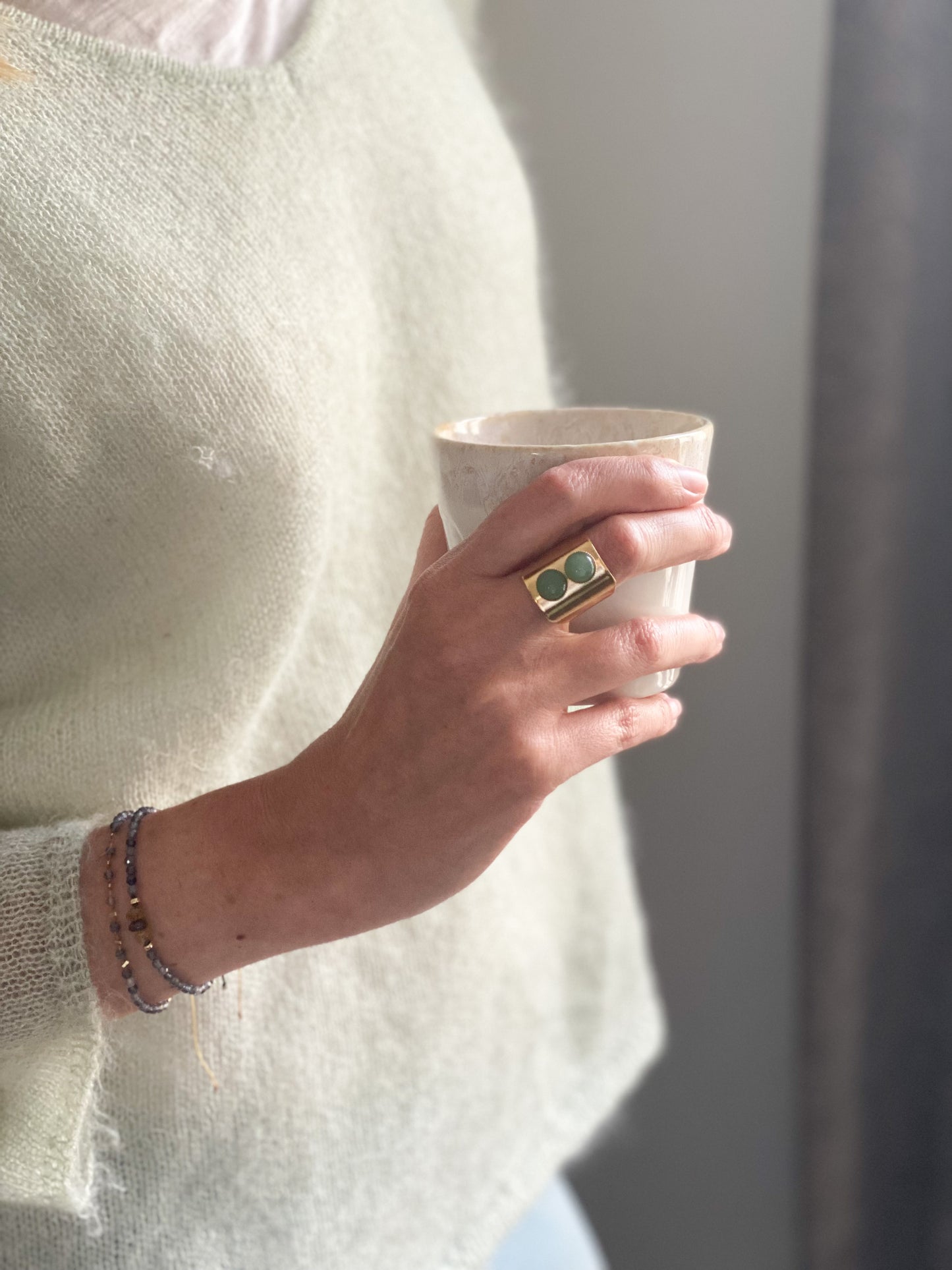 Bague Héloïse quartz rose