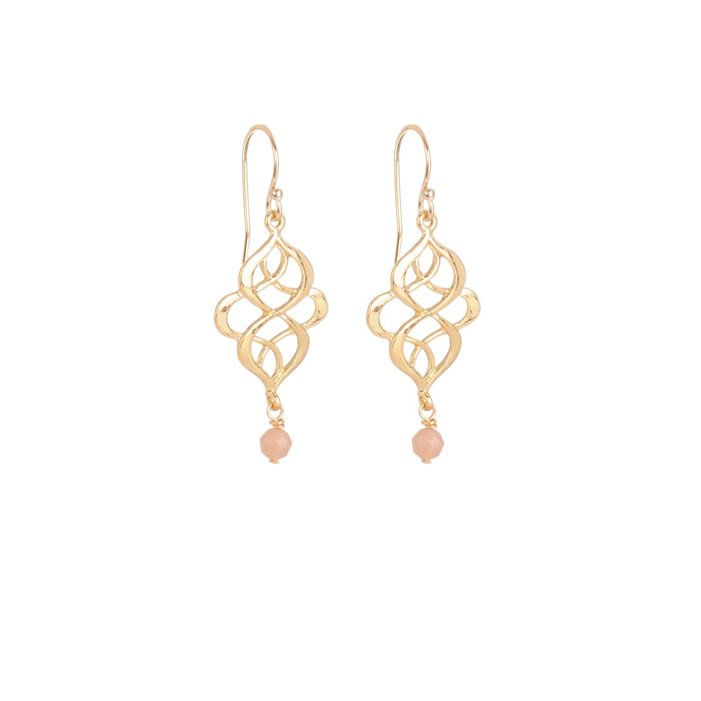 Boucles d'oreilles Vera agate noire