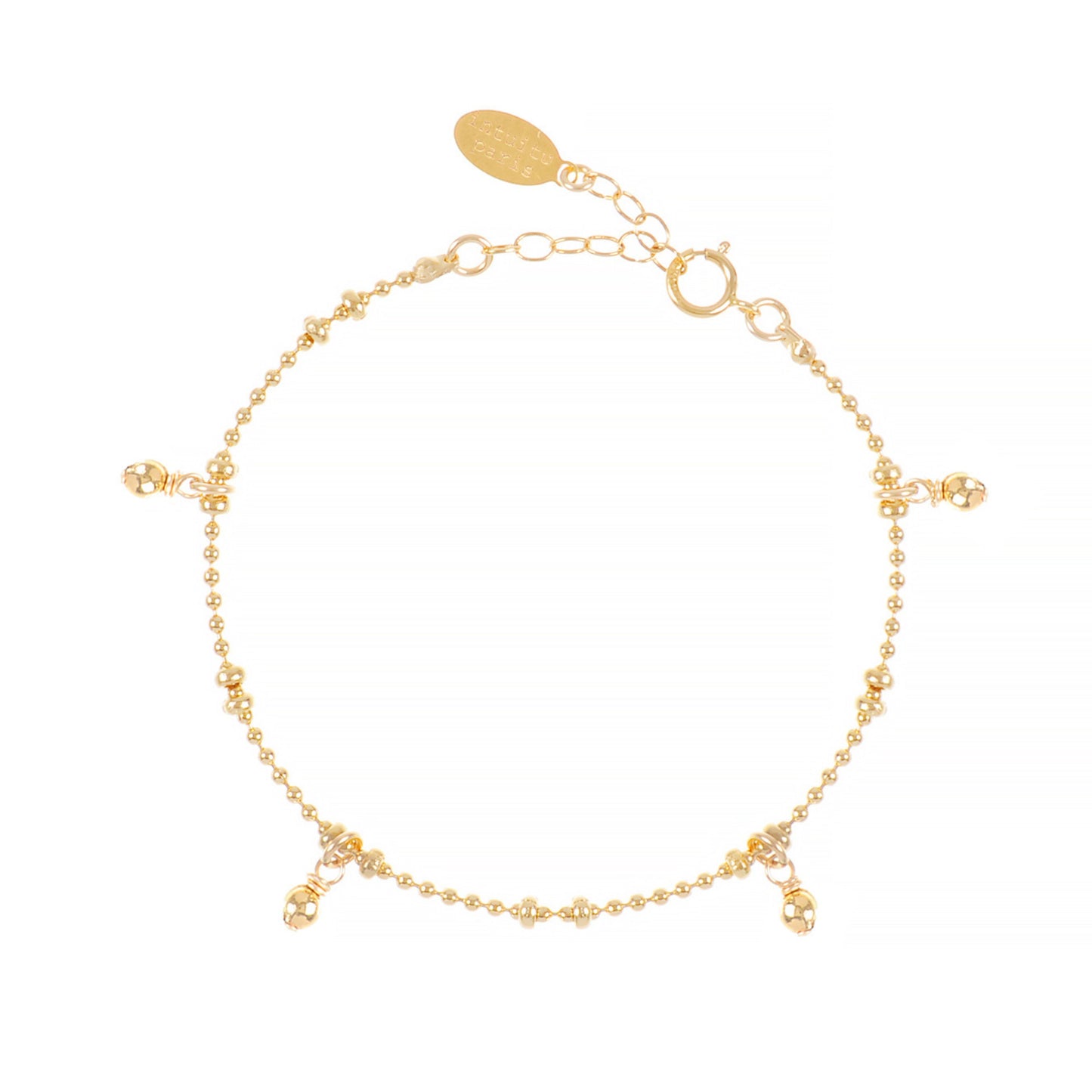 Bracelet Jasmine à pampilles bleues
