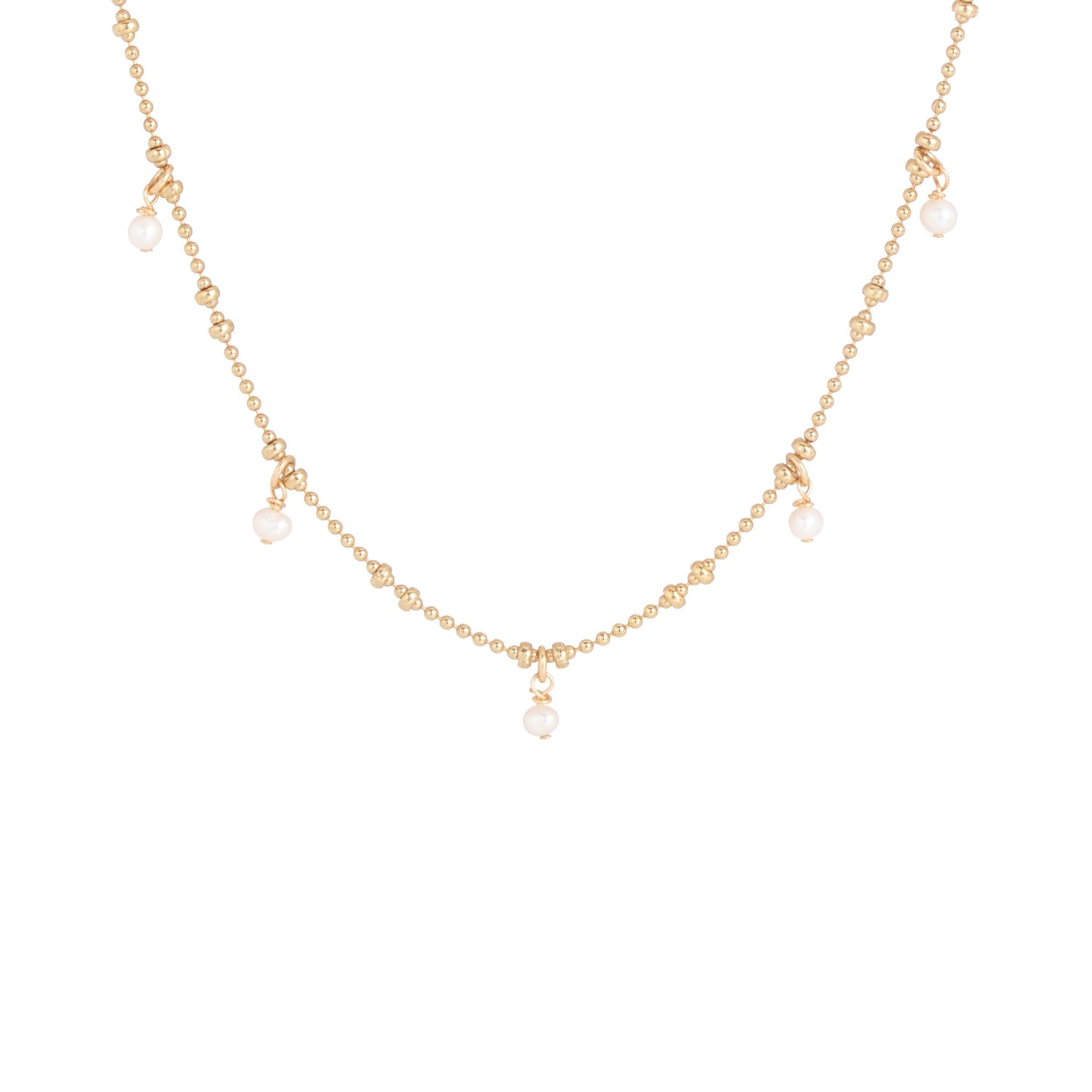 Collier Jasmine à pampilles en agate noire