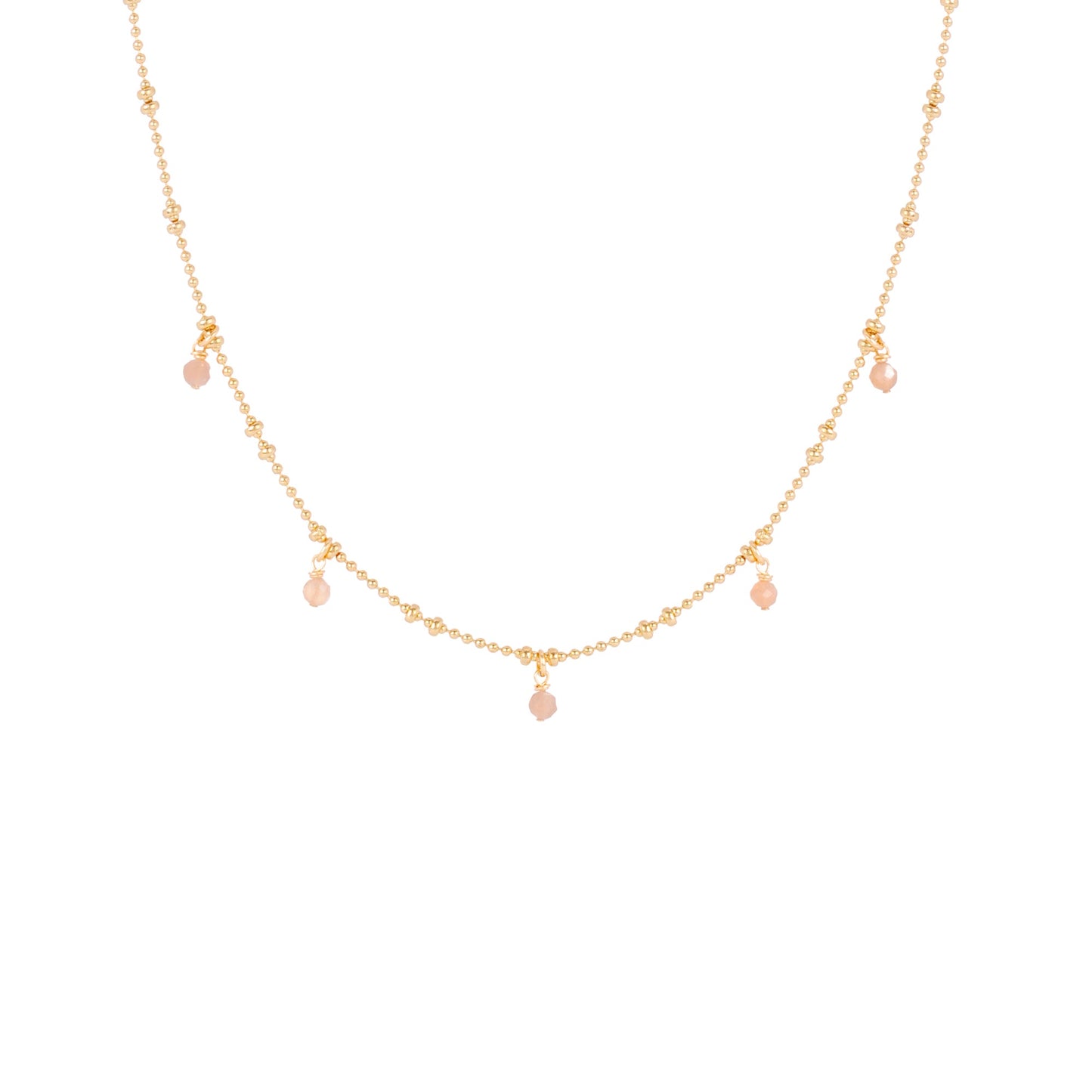 Collier Jasmine à pampilles dorées