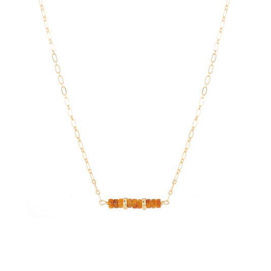 Collier Yasmine en oeil de tigre