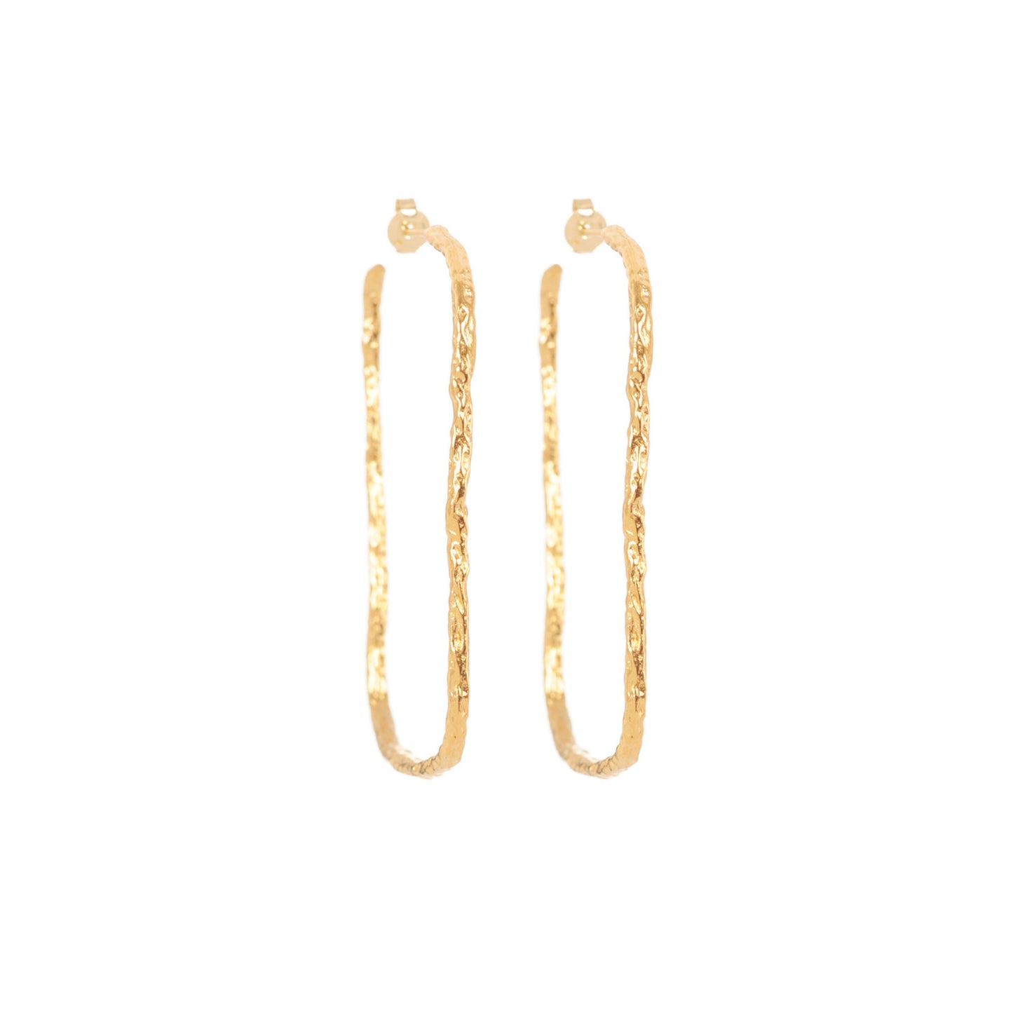 Créoles martelées Delphine dorées