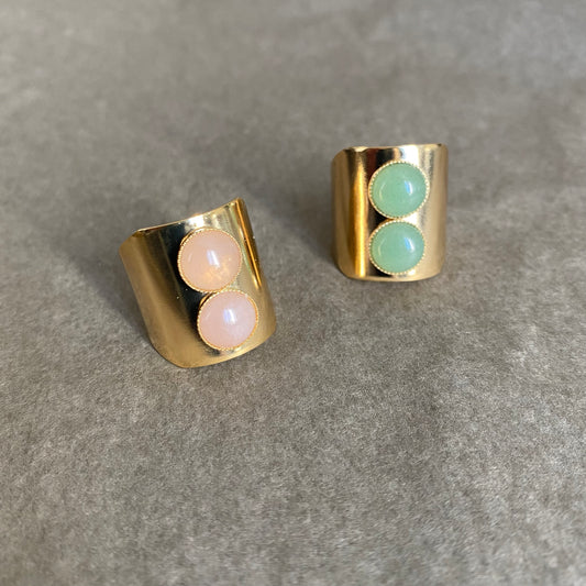 Bague Héloïse quartz rose