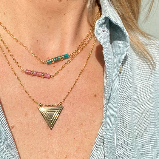 Trio colliers Yasmine et Tina